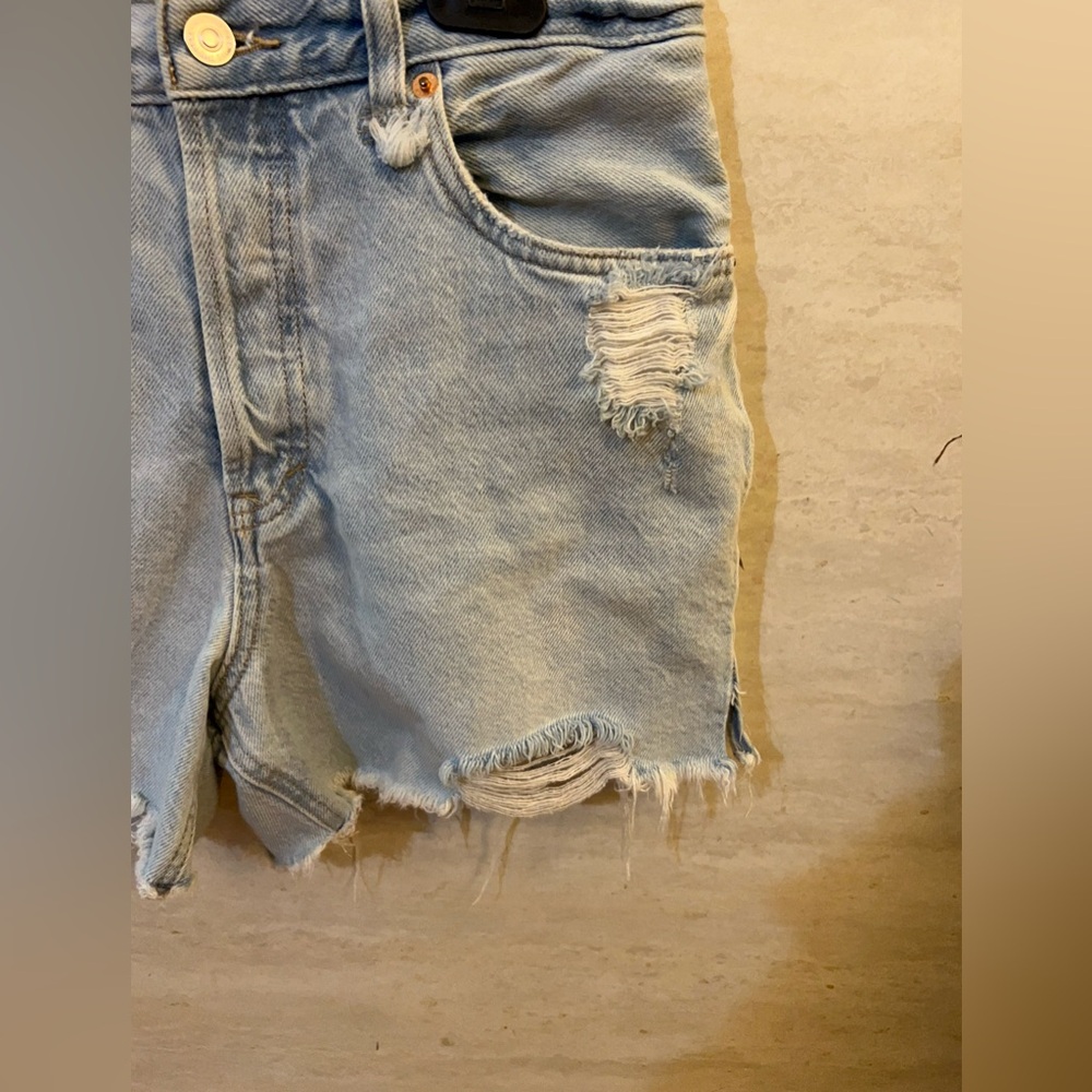 We the Free “Now Or Never” distressed denim shorts by Free People - Picture 4 of 15